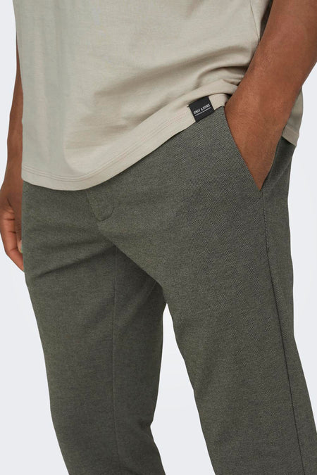 ONSMARK SLIM HERRINGBONE 2911 PANT NOOS