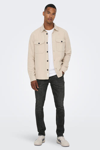 Jean slim - denim gris anthracite