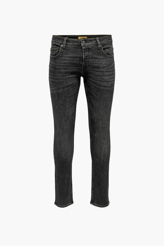 Jean slim - denim gris anthracite