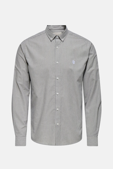ONSALVARO SLIM LS OXFORD STRIPE SHIRT