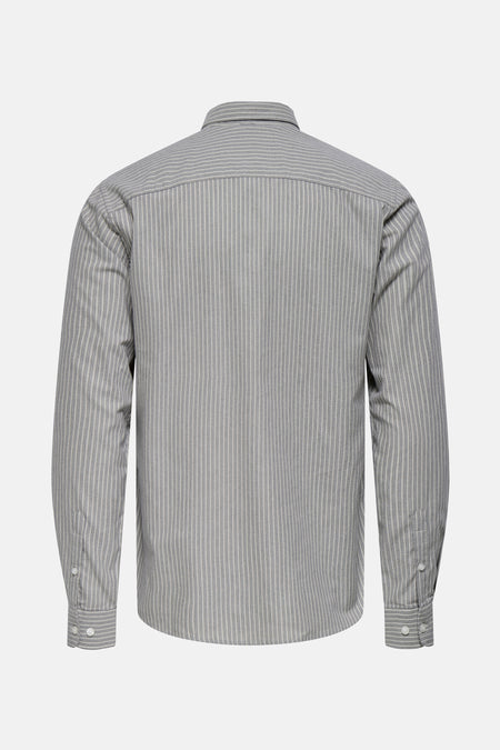 ONSALVARO SLIM LS OXFORD STRIPE SHIRT