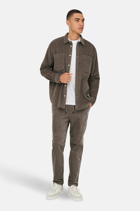 ONSALP RLX 2PKT WASHD CORD LS SHIRT NOOS