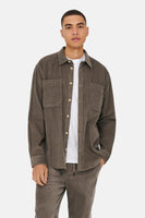 ONSALP RLX 2PKT WASHD CORD LS SHIRT NOOS