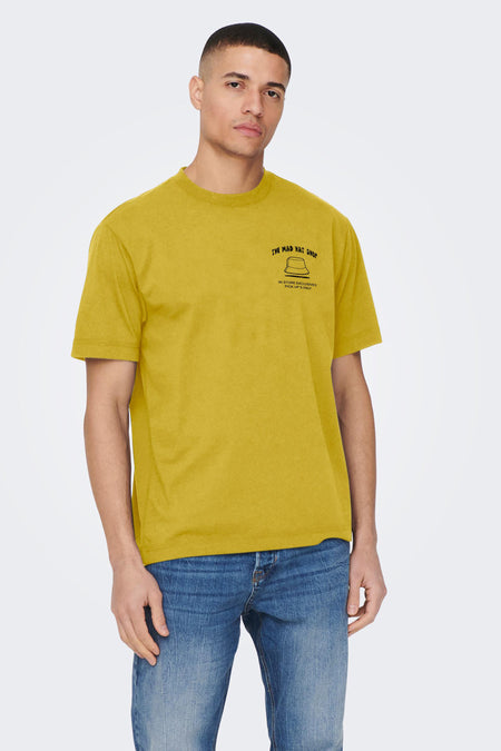 T-shirt - geel