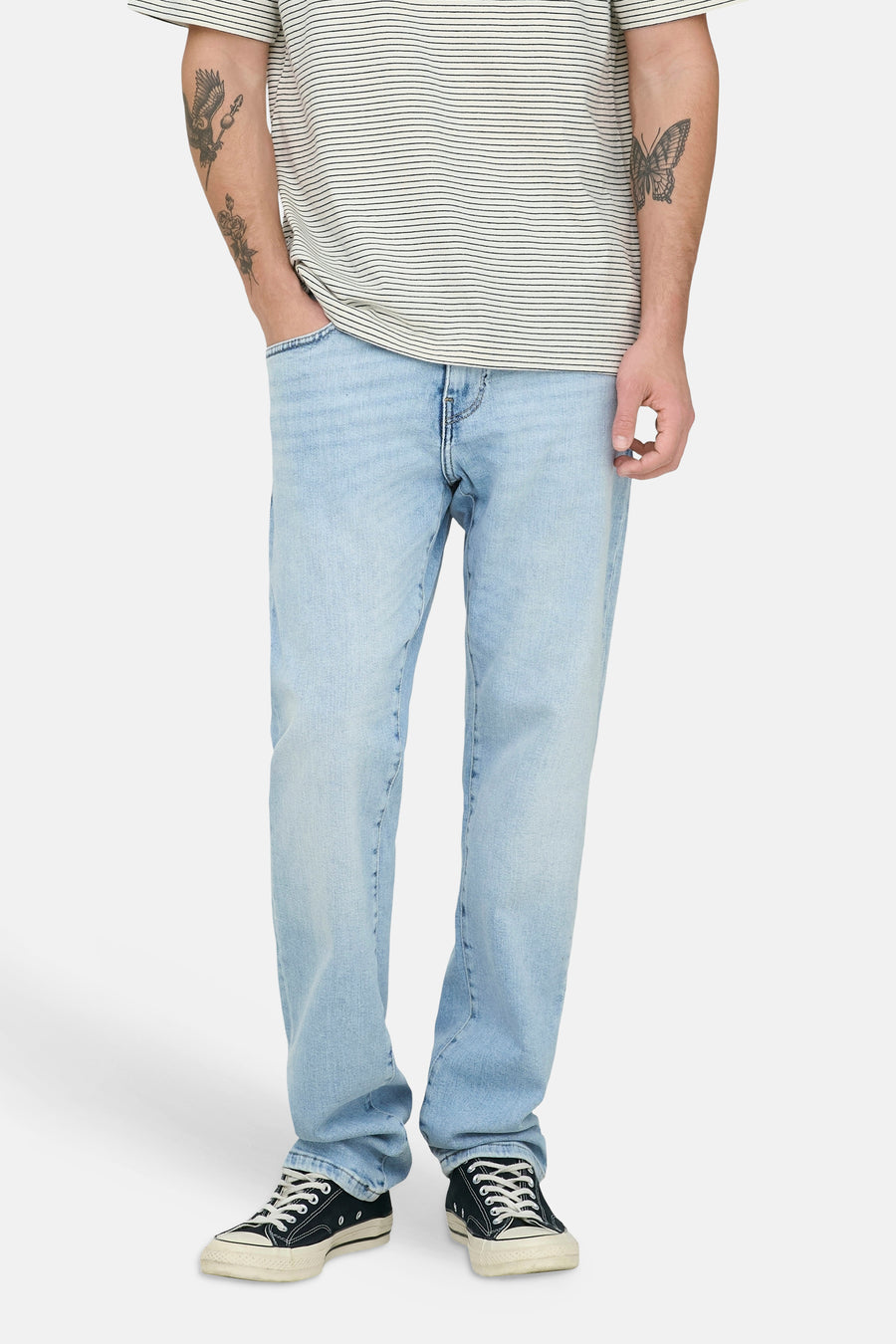Straight jeans - light blue denim