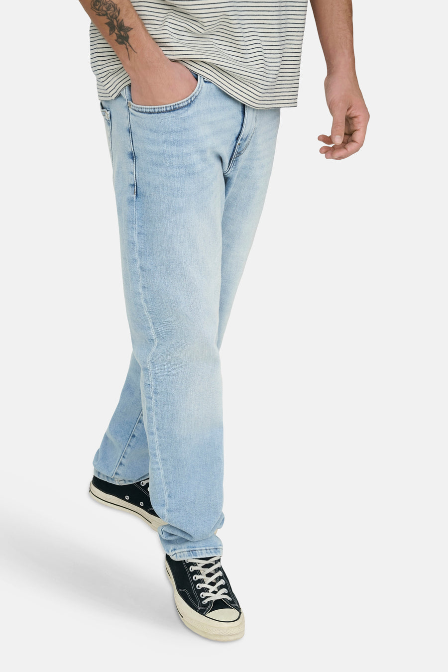 Straight jeans - light blue denim