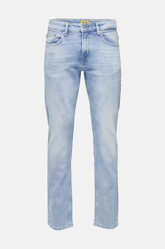 Lichtblauwe straight jeans van ONLY & SONS, in een lichte wassing en klassieke denimtextuur.