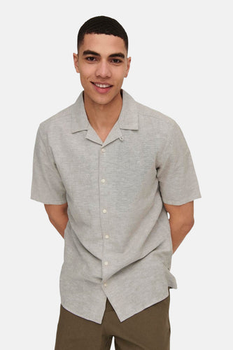Chemise à manches courtes - beige - ONLY & SONS®