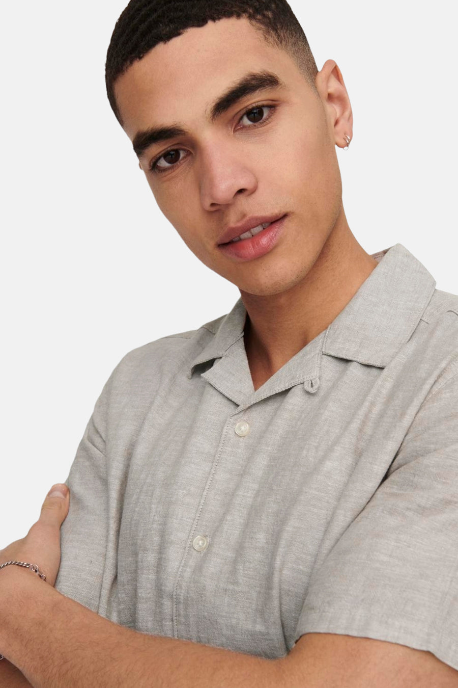 Chemise à manches courtes - beige - ONLY & SONS®