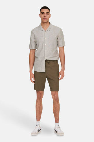 Chemise à manches courtes - beige - ONLY & SONS®