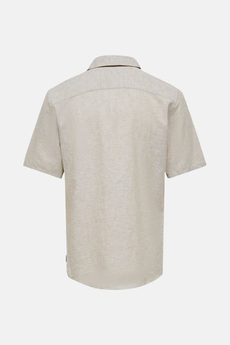 Chemise à manches courtes - beige - ONLY & SONS®