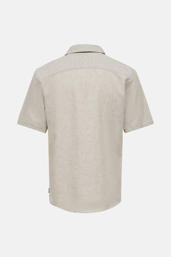 Chemise à manches courtes - beige - ONLY & SONS®