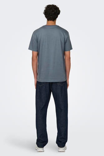 T-shirt met korte mouwen - blauw