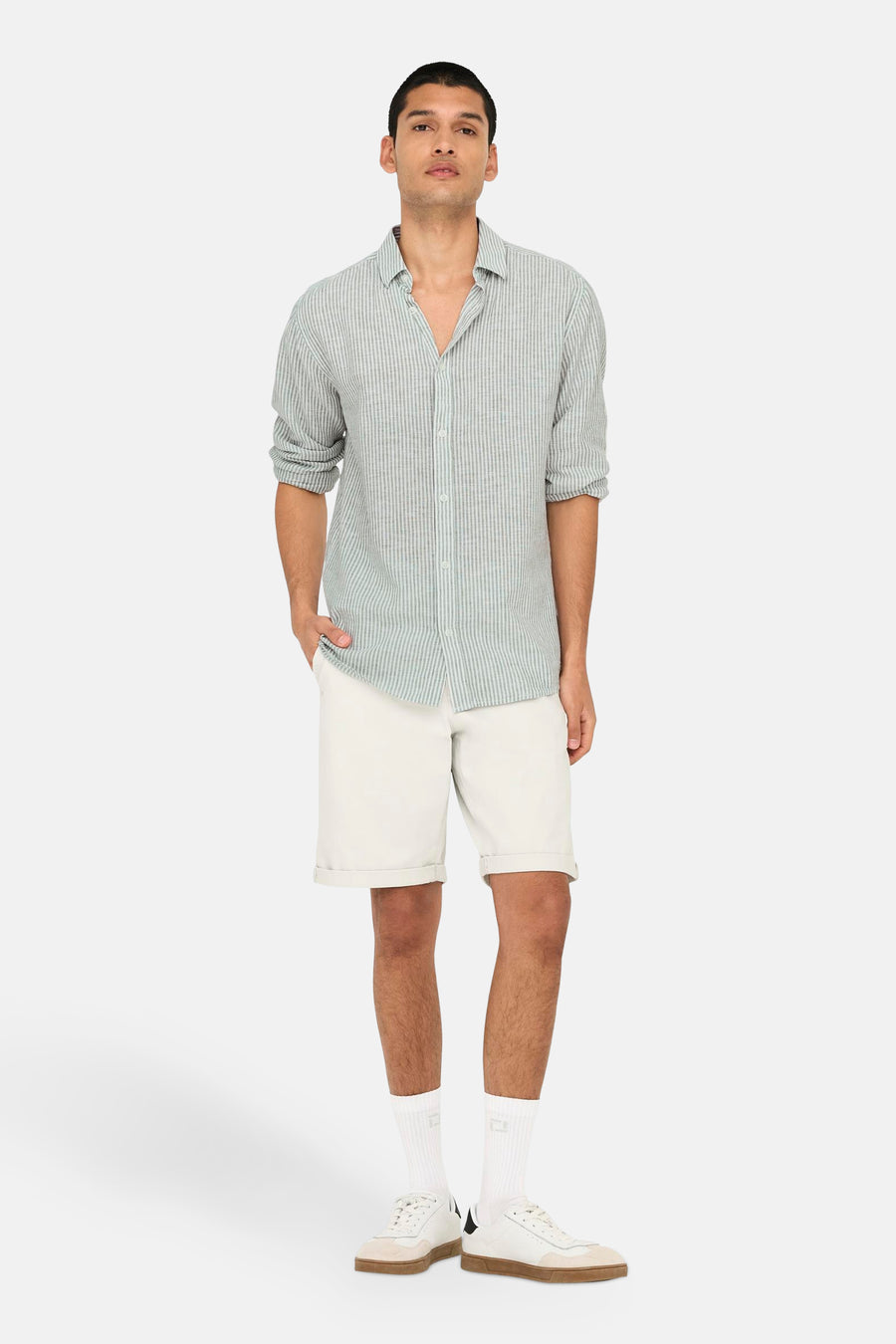 Chemise à manches longues - vert - ONLY & SONS®