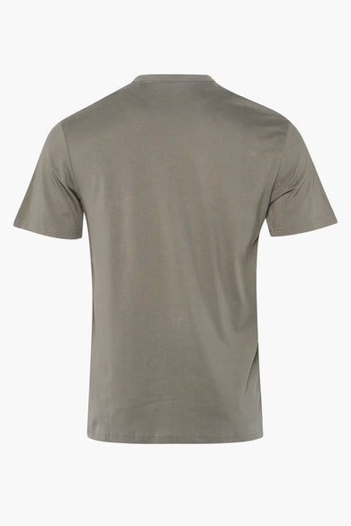 Grijs T-shirt van ONLY & SONS®, effen achterkant, korte mouwen en ronde hals.