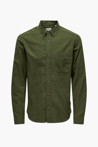 Chemise &agrave; manches longues - vert