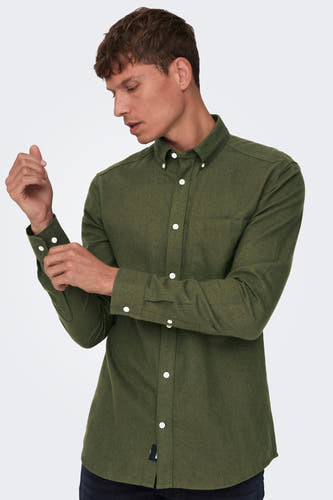 Chemise &agrave; manches longues - vert