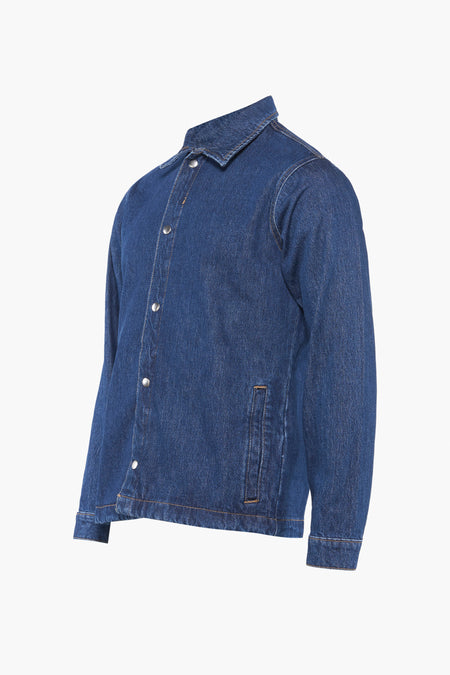 Denim jeansjas van ONLY & SONS®, met lange mouwen, knoopsluiting en opgestikte zak.
