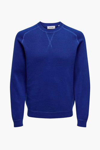 Pull met ronde hals - blauw - ONLY & SONS®