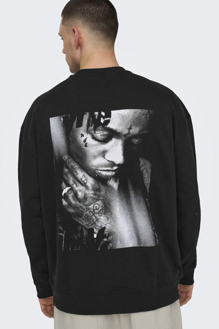 ONSLILWAYNE LIFE RLX CREW NECK SWEAT