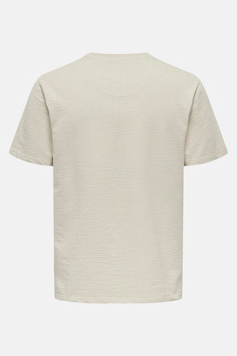 T-shirt met korte mouwen - Beige