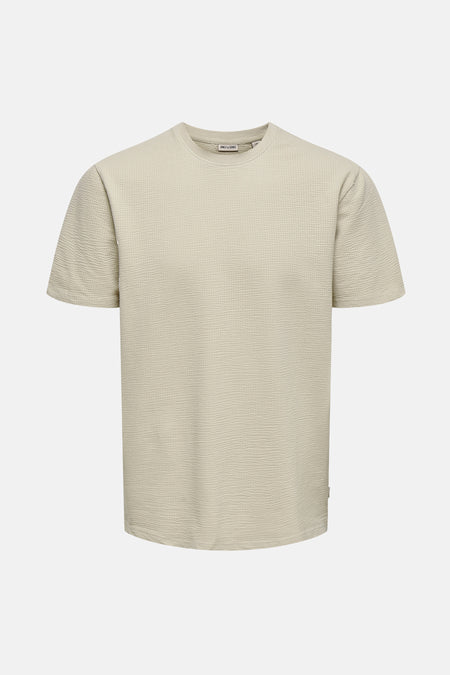 T-shirt met korte mouwen - Beige