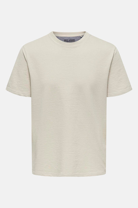 ONSKIAN LIFE REG SEERSUCKER SS TEE