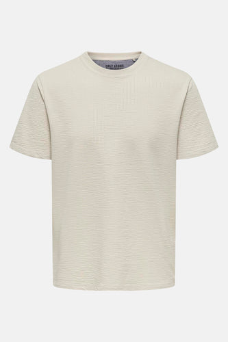 T-shirt met korte mouwen - Beige