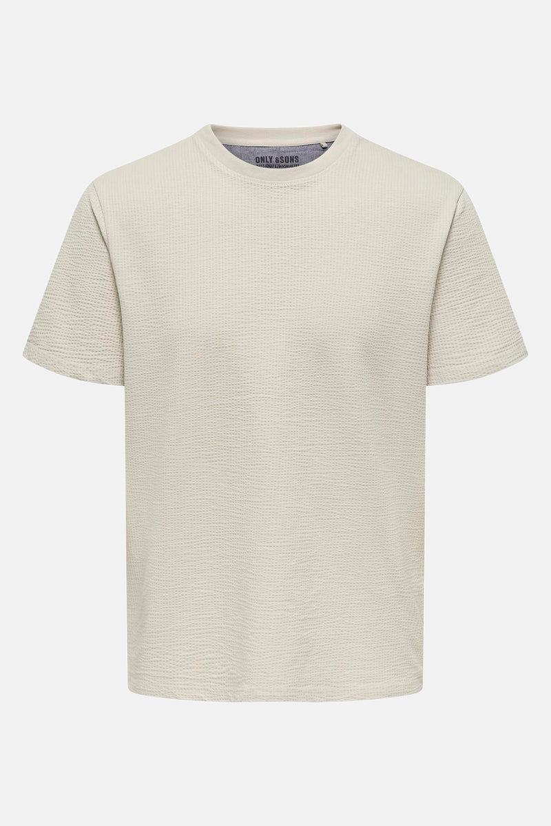 ONSKIAN LIFE REG SEERSUCKER SS TEE