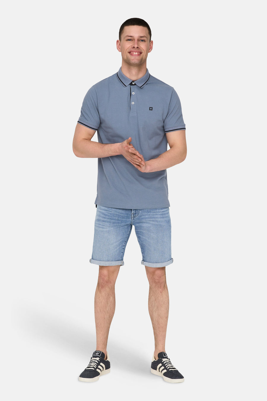 Short - mid blue denim