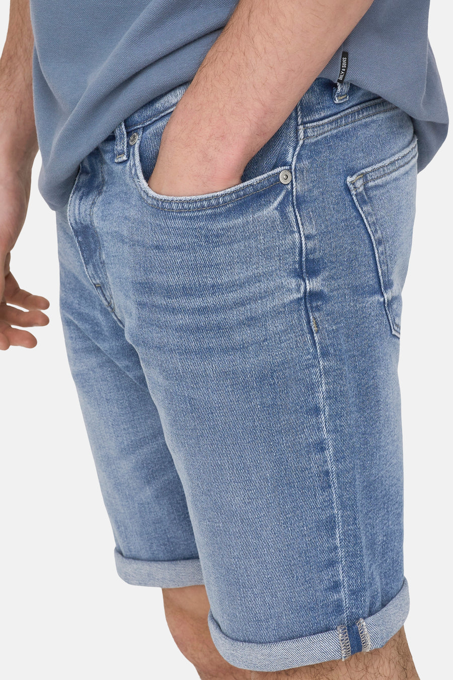 Short - mid blue denim