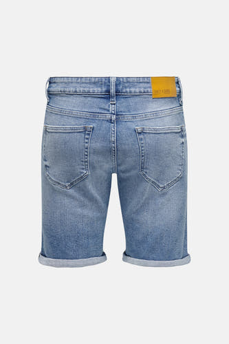 Short - mid blue denim