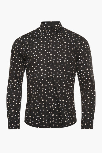 Chemise &agrave; manches longues - noir