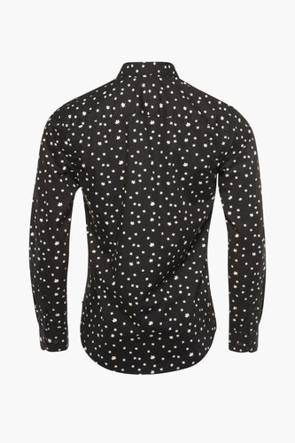 Chemise &agrave; manches longues - noir