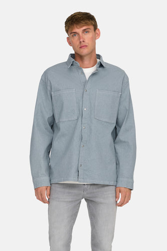 Hemd met lange mouwen - light blue denim