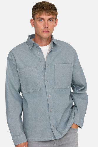Chemise à manches longues - light blue denim - ONLY & SONS®