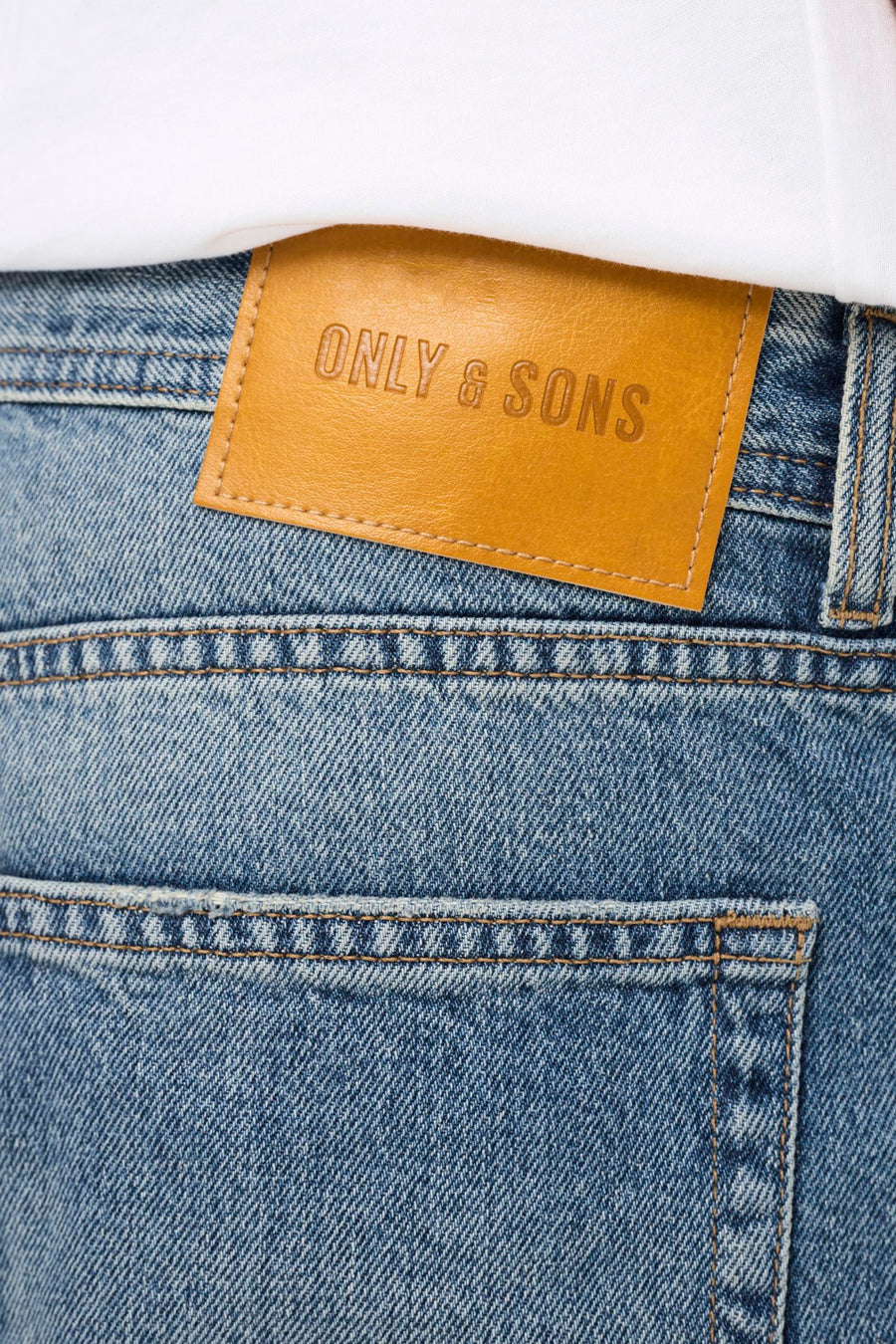 Short - mid blue denim