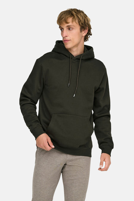 Sweat à capuche - brun