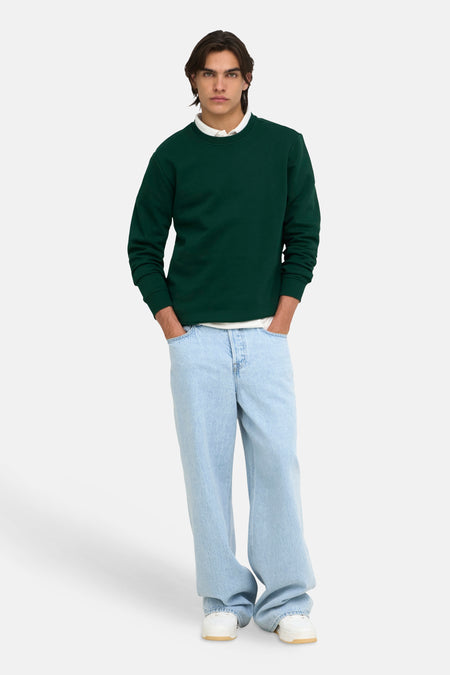 Sweat col O - vert