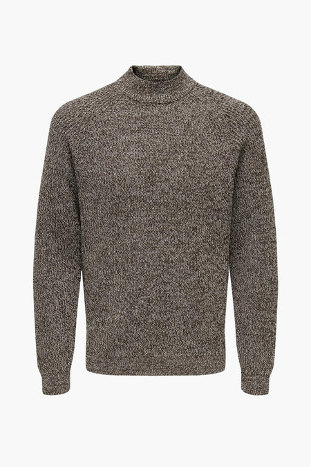 ONSFELIP LIFE REG 5 TWIST HIGH NECK KNIT