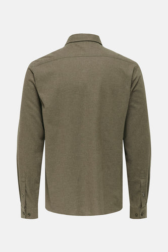 Chemise à manches longues - brun - ONLY & SONS®