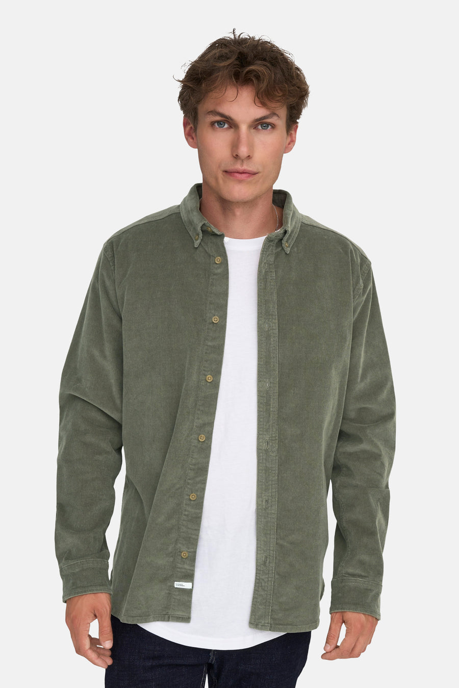 Chemise à manches longues - vert - ONLY & SONS®