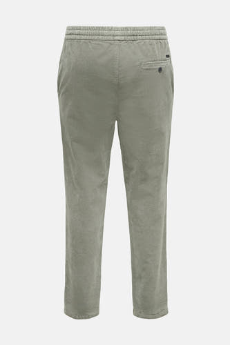 Grijze broek van ONLY & SONS®, met fijne ribstof textuur en een achterzak met knoop.