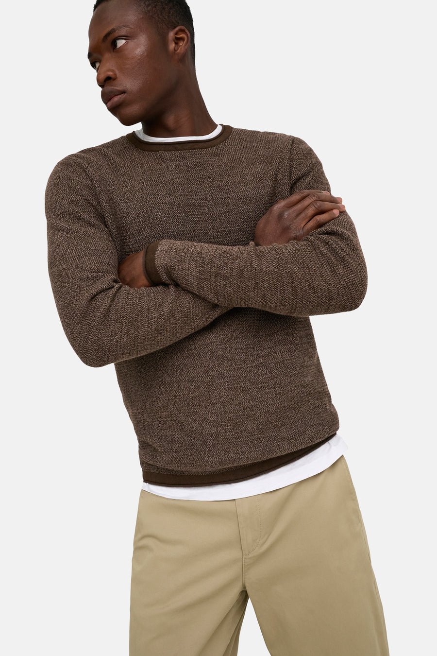 Trui met ronde hals bruin - ONLY & SONS®