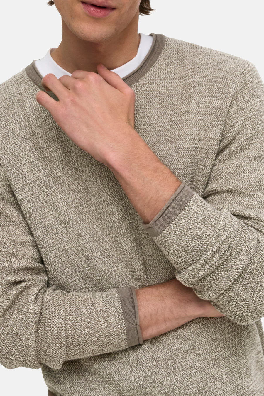 Trui met ronde hals beige - ONLY & SONS®