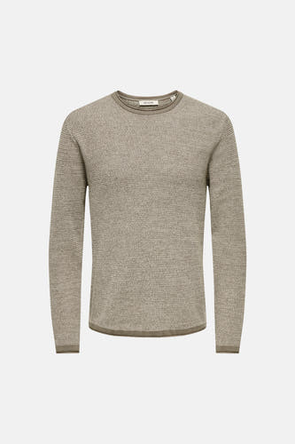 Trui met ronde hals beige - ONLY & SONS®