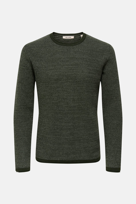 ONSERIC REG 12 STRUC CREW KNIT NOOS