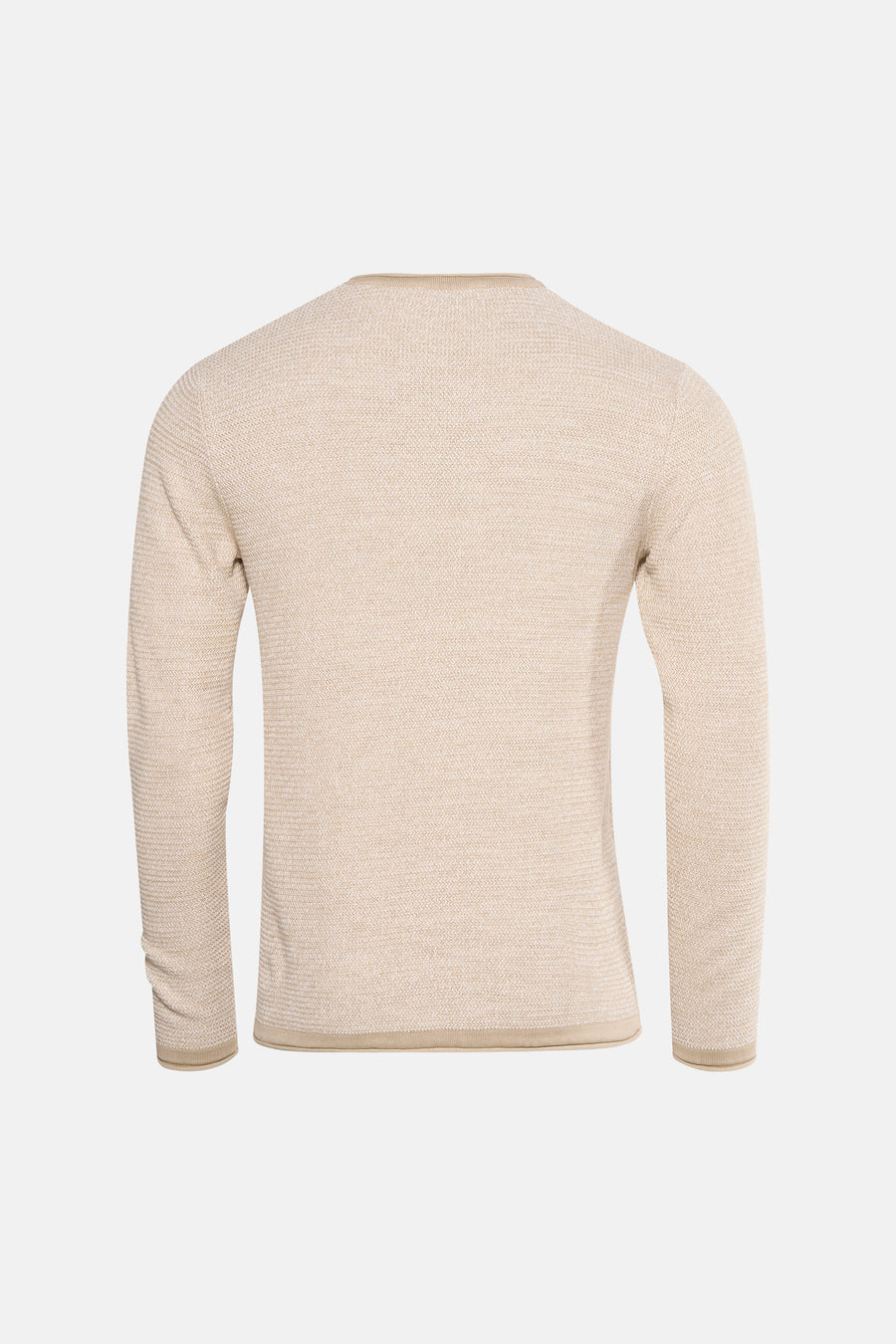 Pull met ronde hals - ecru