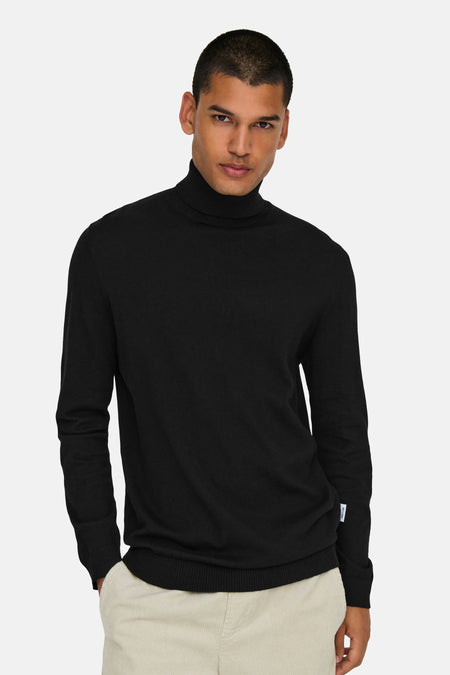 Trui met rolkraag Zwart - ONLY & SONS®
