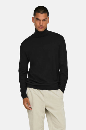 Pull met rolkraag - zwart - ONLY & SONS®